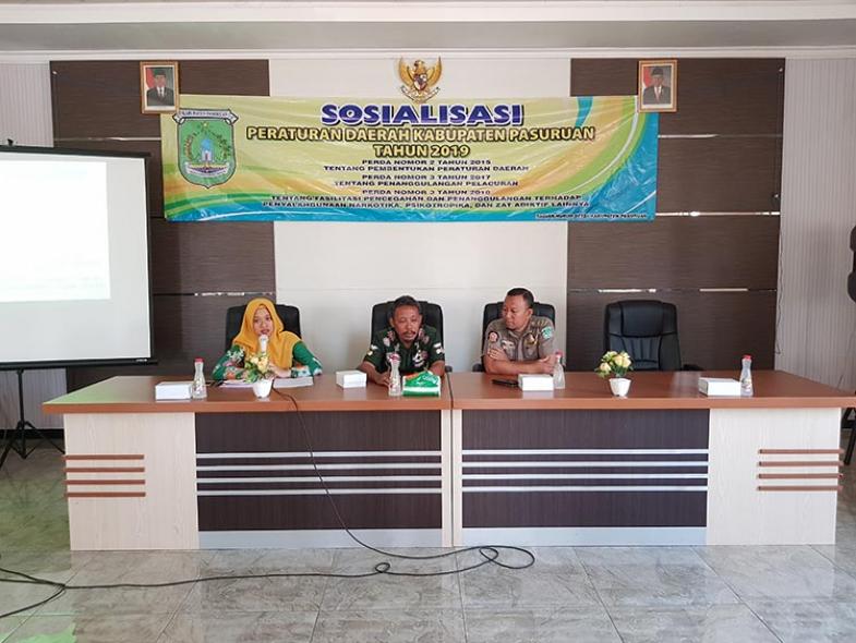 Sosialisasi Prodak Hukum Daerah Kecamatan Sukorejo, 24 Oktober 2019