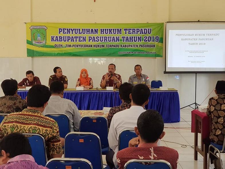 Penyuluhan Hukum Terpadu (PHT) Kecamatan Pasrepan, 13 Agustus 2019