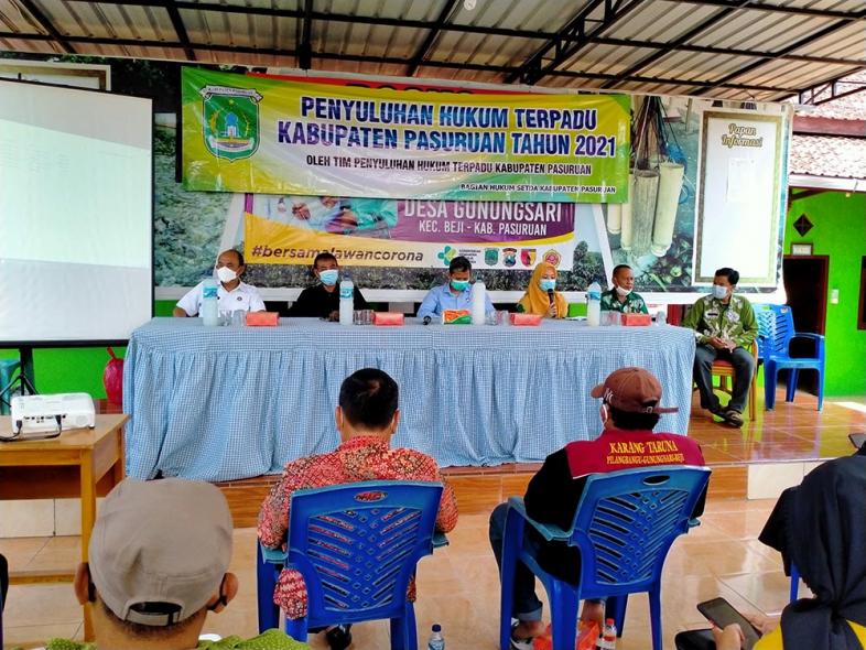 Penyuluhan Hukum Terpadu (PHT) Desa Gunungsari Kecamatan Beji, 25 Maret 2021