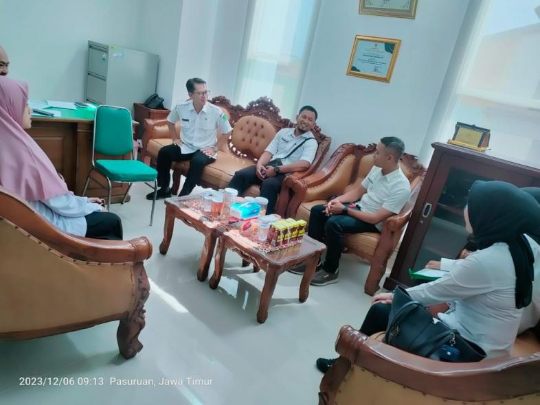 Rapat Koordinasi Dan Konsultasi Study Banding tentang Pengelolaan Jaringan Dokumentasi dan Informasi Hukum (JDIH), Bagian Hukum Sekretariat Daerah Kabupaten Pasuruan, Rabu 6 Desember 2023
