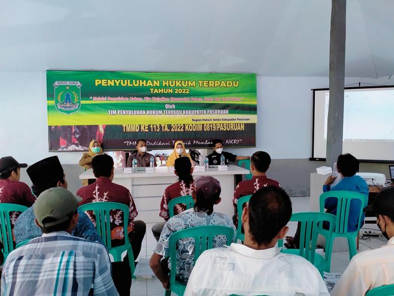 Penyuluhan Hukum Terpadu (PHT) Balai Desa Sebalong Kecamatan Nguling, 7 Juni 2022