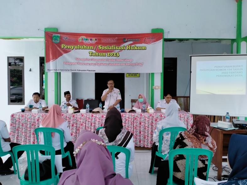 Penyuluhan/Sosialisasi Hukum Tahun 2023, Balai Desa Bandaran Kecamatan Winongan, 8 Maret 2023
